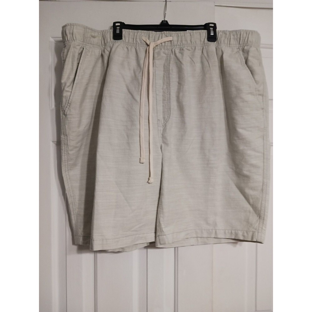 NWT Men's St. John's Bay Big&Tall Seagrass Chambray Deck Shorts Size LT $50